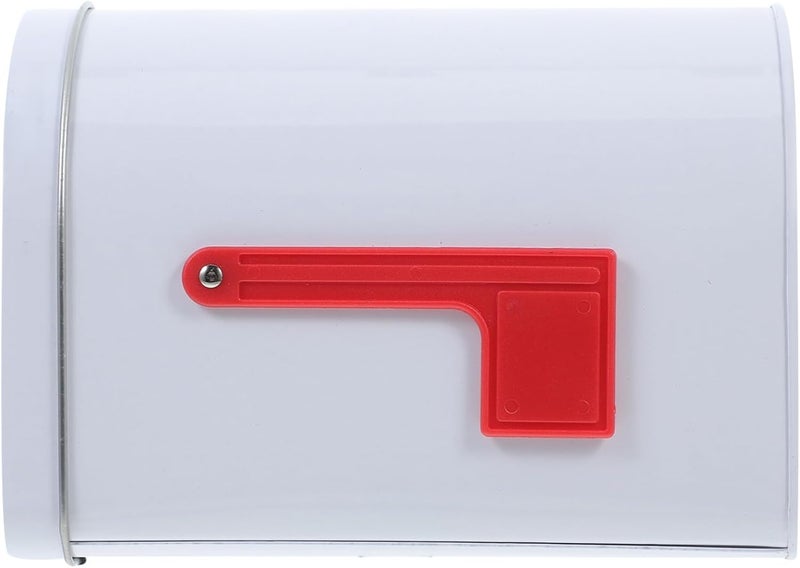 TOPPERFUN Mini Mailbox, 6x4in Small White Mailboxes Tin Letterbox, Funny Mail Box for Classroom, Playhouse, Wedding and Mail House - Image 1